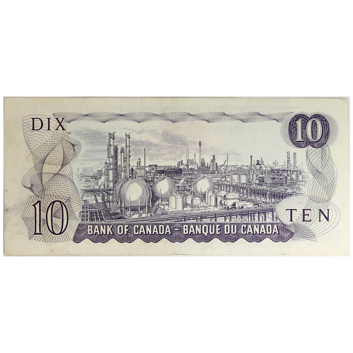 BC-49e 1971 Canada $10 Thiessen-Crow, FDG, Circ