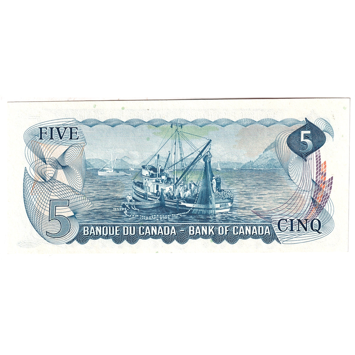 BC-48b 1972 Canada $5 Lawson-Bouey, SB, Almost Uncirculated (AU50)