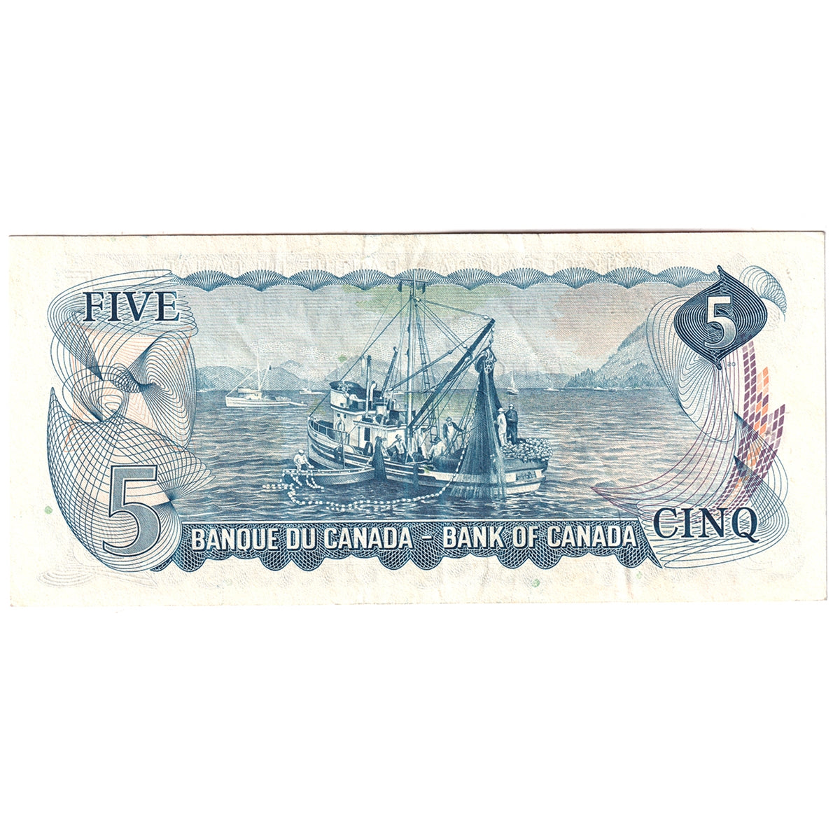 BC-48bA 1972 Canada $5 Lawson-Bouey, *SF, VF-EF (VF30)