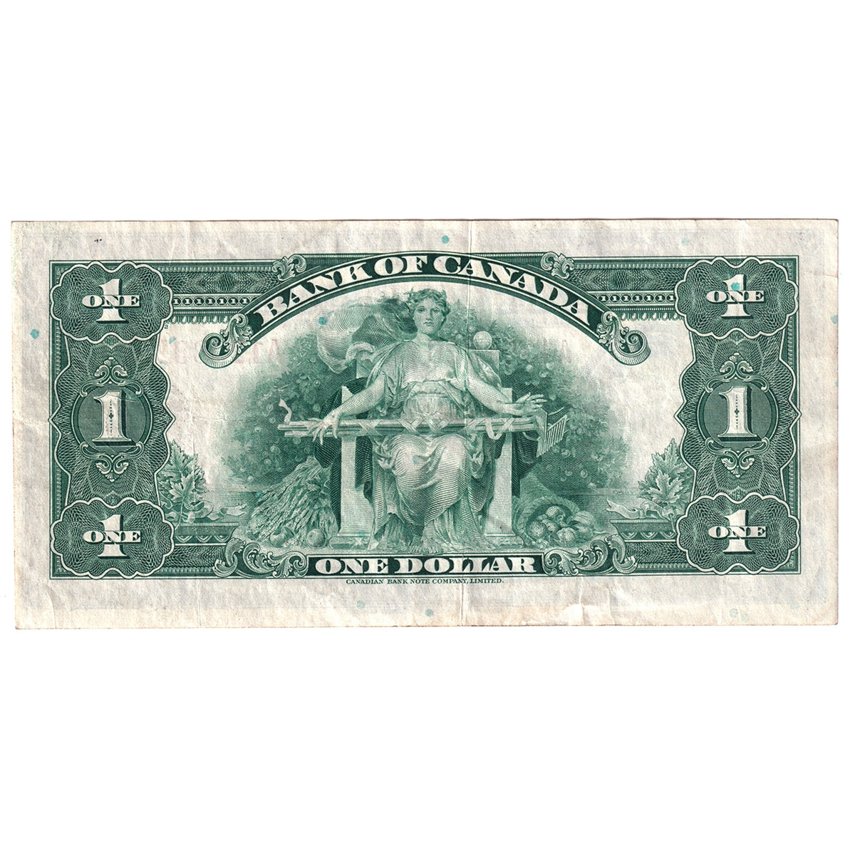 BC-1 1935 Canada $1 Osborne-Towers, English, Series A, EF