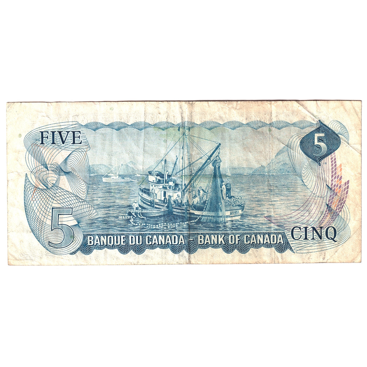 BC-48bA 1972 Canada $5 Lawson-Bouey, *SP, VF