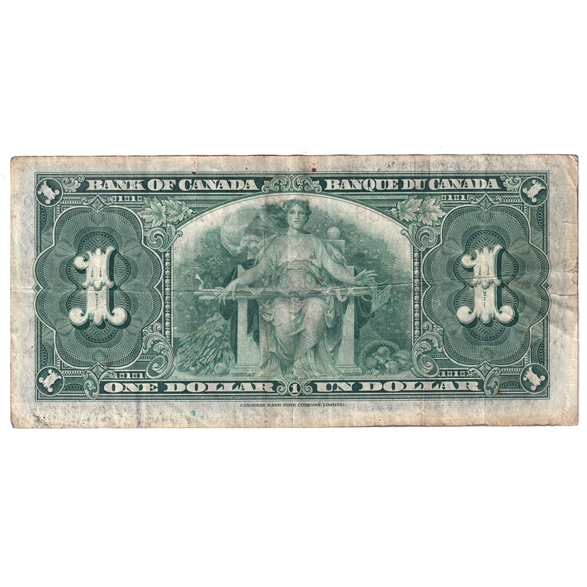 BC-21c 1937 Canada $1 Gordon-Towers, W/A, Very Fine (VF20)