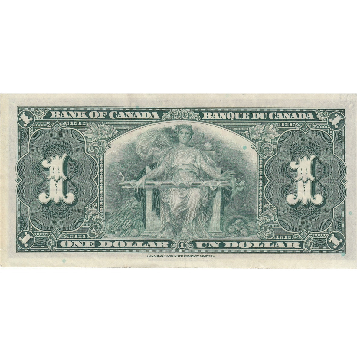 BC-21c 1937 Canada $1 Gordon-Towers, X/L, VF-EF (VF30)