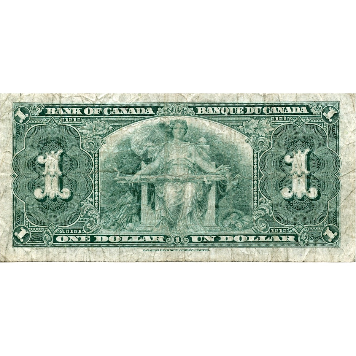 BC-21c 1937 Canada $1 Gordon-Towers, J/M, VG-F (VG10)