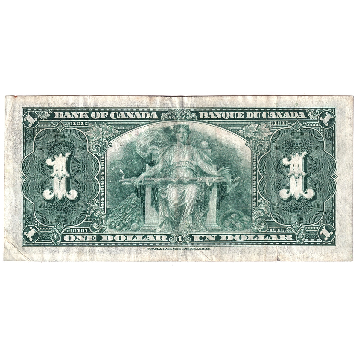 BC-21d 1937 Canada $1 Coyne-Towers, S/M, VF-EF (VF30)
