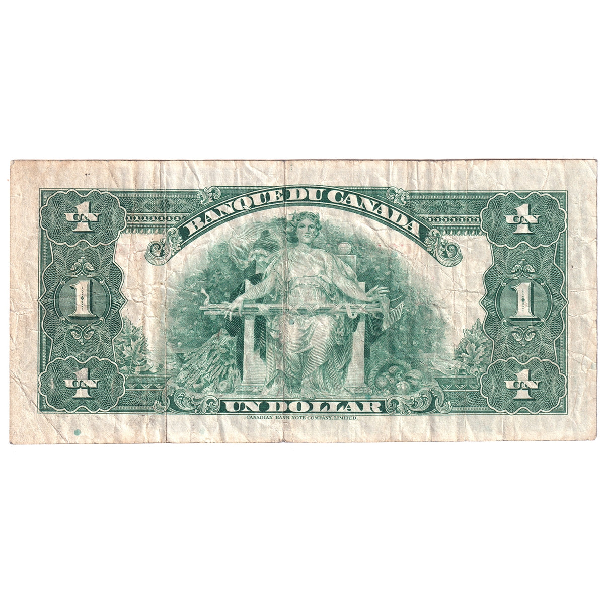BC-2 1935 Canada $1 Osborne-Towers, French, Very Fine (VF20)