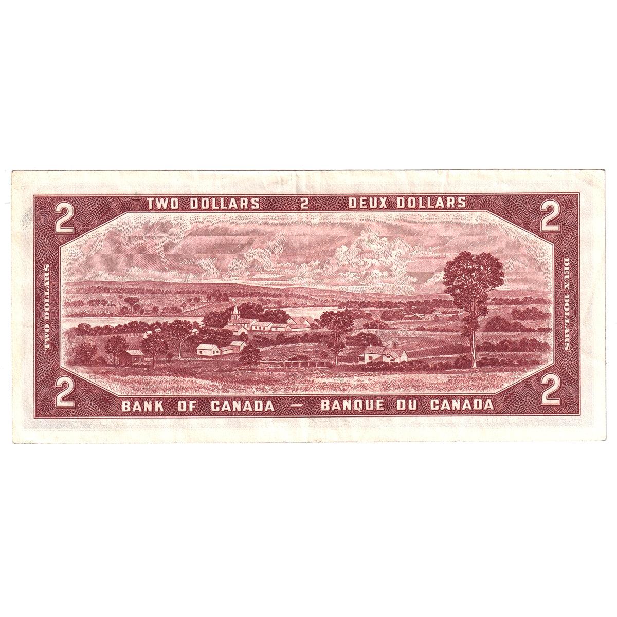 BC-38b 1954 Canada $2 Beattie-Rasminsky, A/R, VF-EF