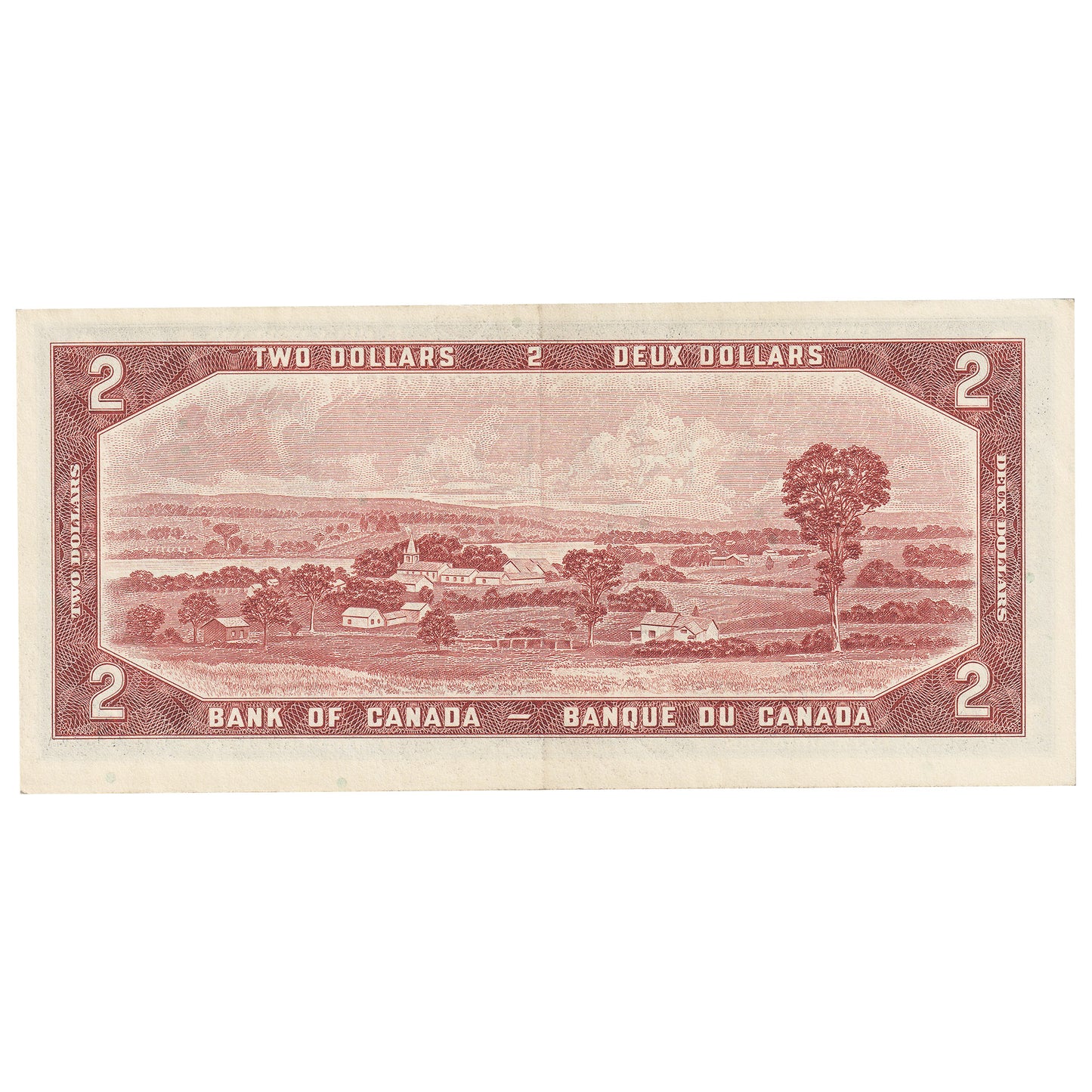 BC-38b 1954 Canada $2 Beattie-Rasminsky, A/U, EF-AU (EF45)
