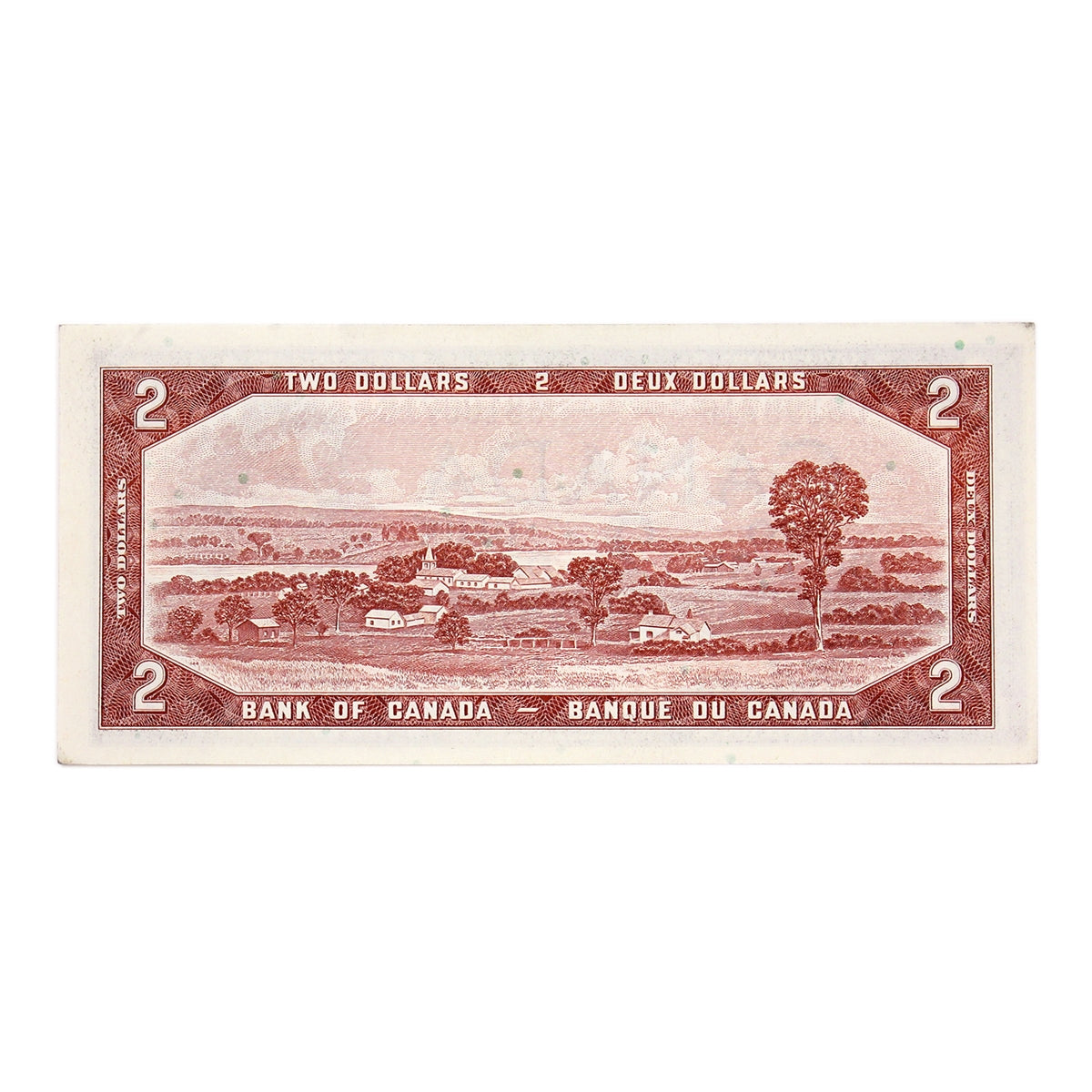 BC-38b 1954 Canada $2 Beattie-Rasminsky, W/U, Almost Uncirculated (AU50)