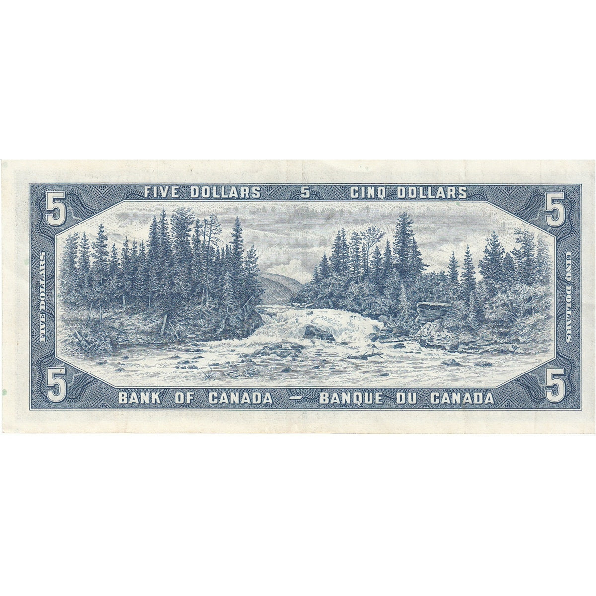 BC-39b 1954 Canada $5 Beattie-Rasminsky, D/S, VF-EF (VF30)