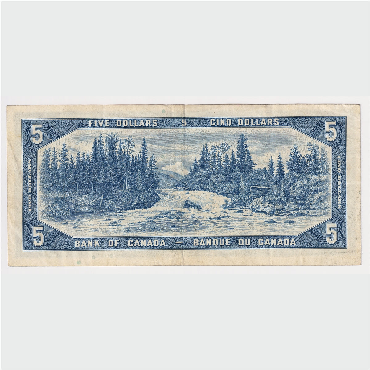 BC-39b 1954 Canada $5 Beattie-Rasminsky, P/S, VF