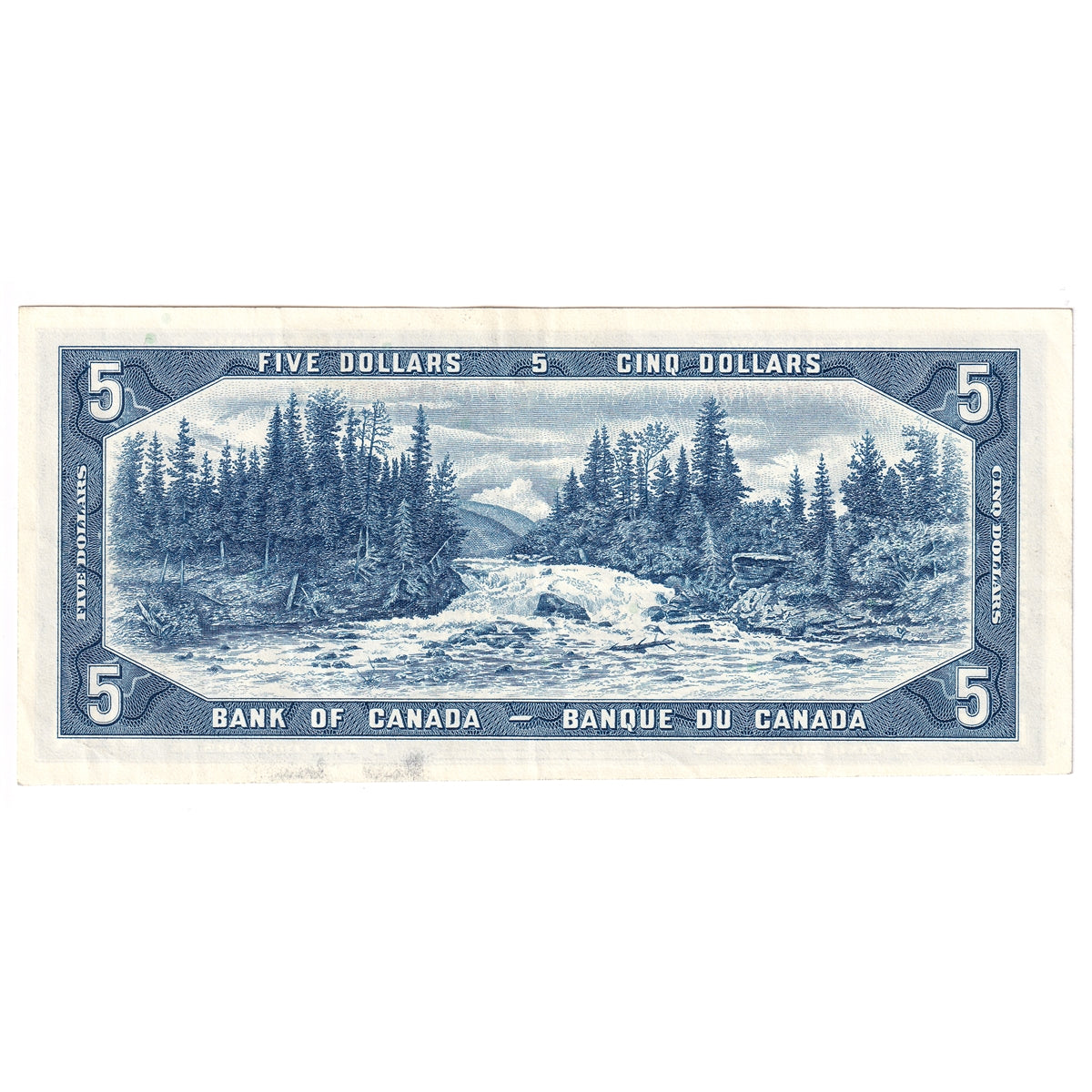BC-39b 1954 Canada $5 Beattie-Rasminsky, I/X, VF-EF (VF30)
