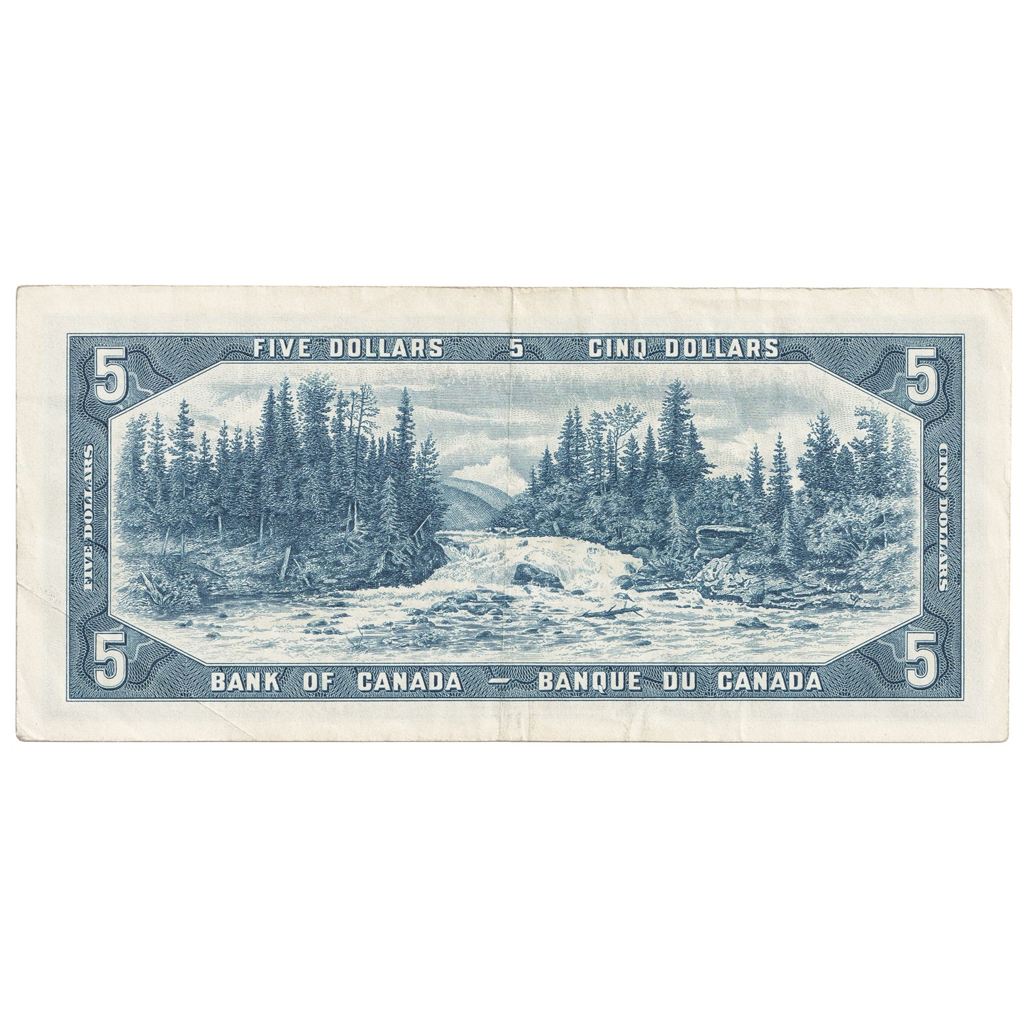 BC-39b 1954 Canada $5 Beattie-Rasminsky, L/X, EF