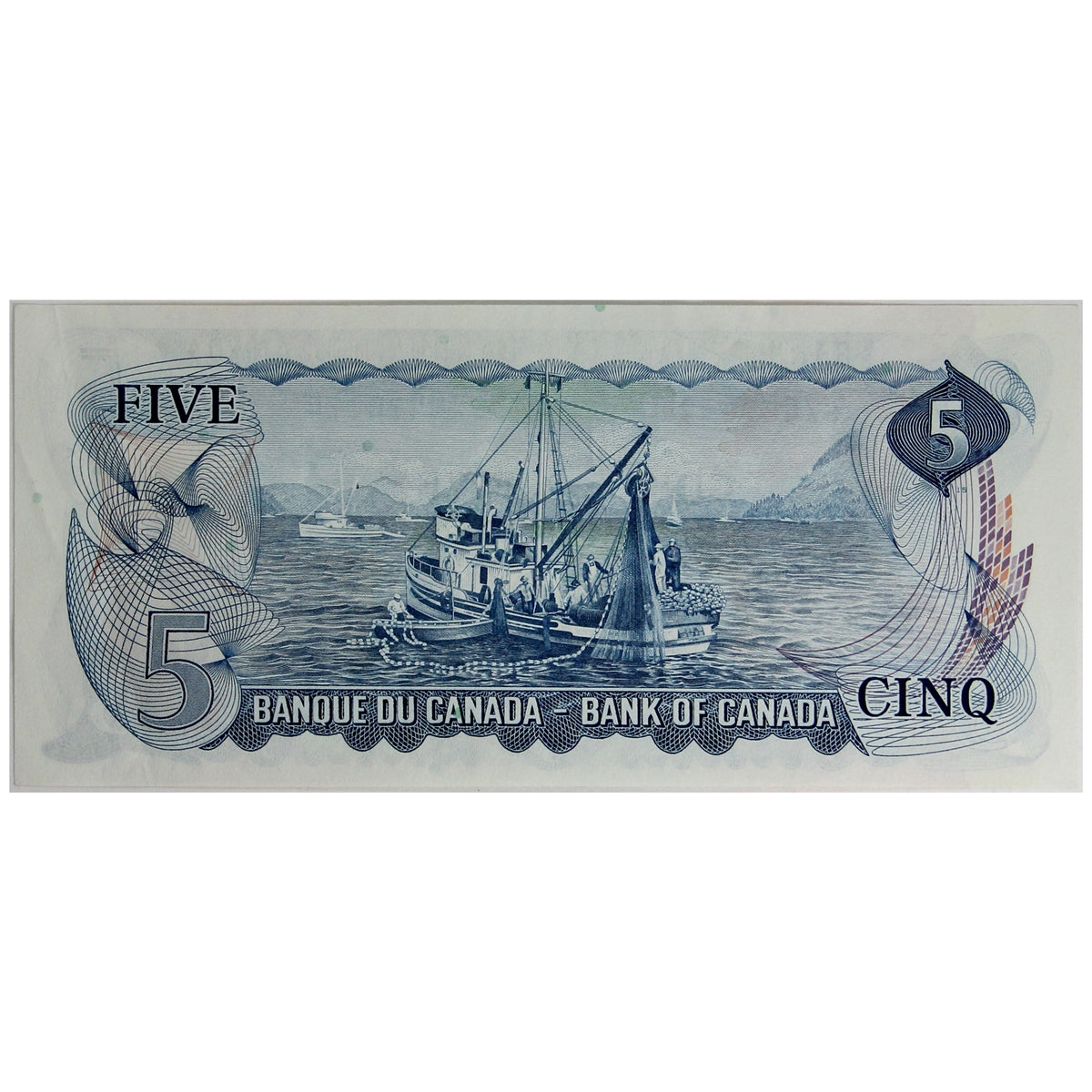 BC-48b 1972 Canada $5 Lawson-Bouey, SX, Almost Uncirculated (AU50)