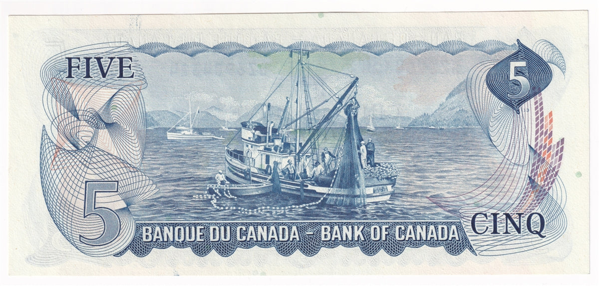 BC-48b 1972 Canada $5 Lawson-Bouey, SZ, CUNC