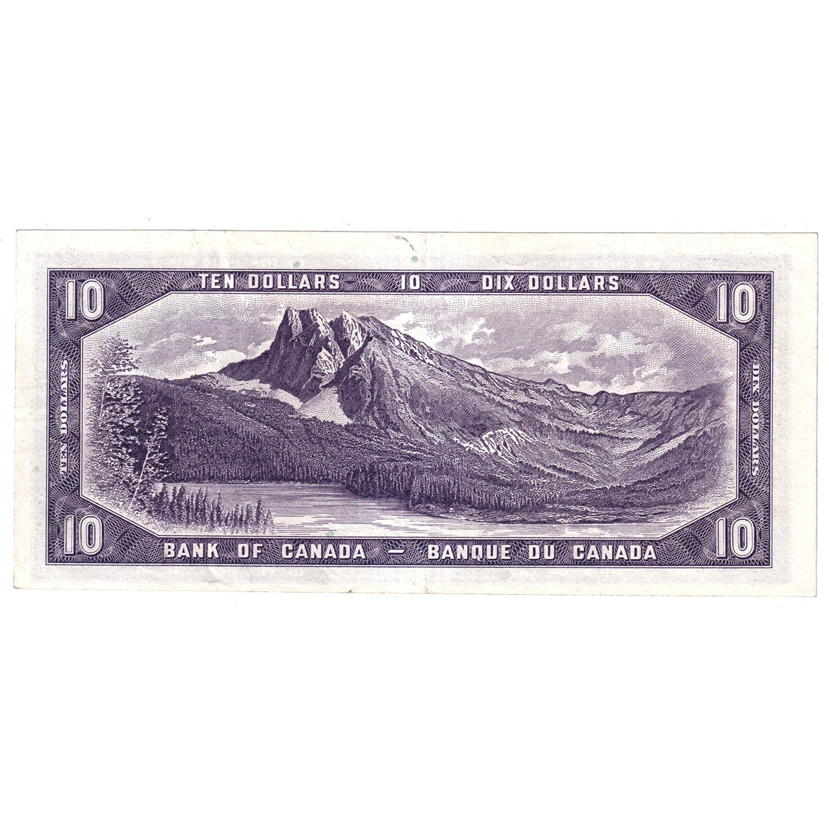 BC-40a 1954 Canada $10 Beattie-Coyne, L/D, VF-EF (VF30)
