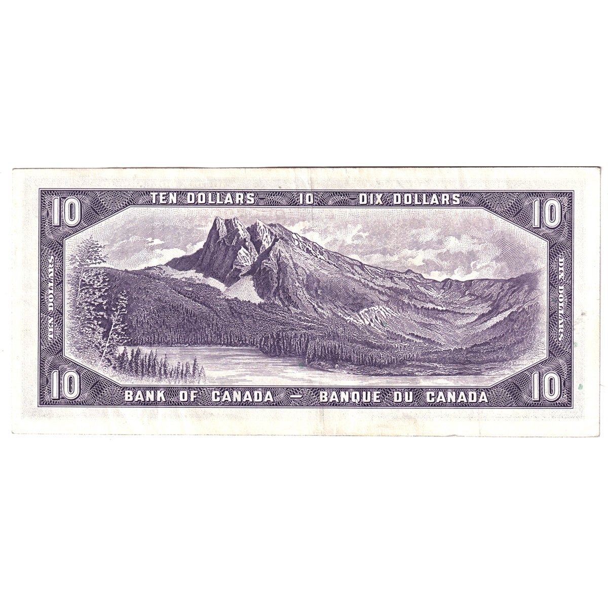 BC-40b 1954 Canada $10 Beattie-Rasminsky, V/T, VF-EF (VF30)
