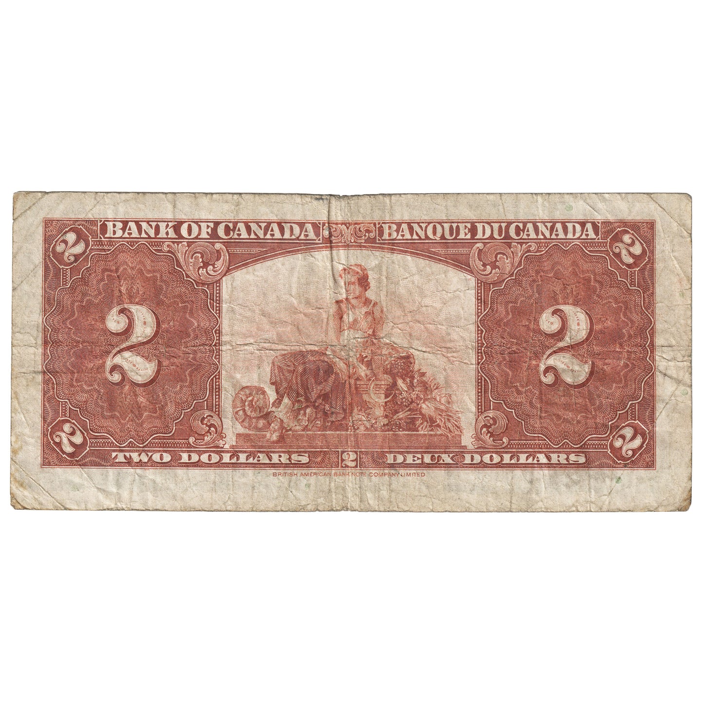 BC-22c 1937 Canada $2 Coyne-Towers, L/R, VG-F