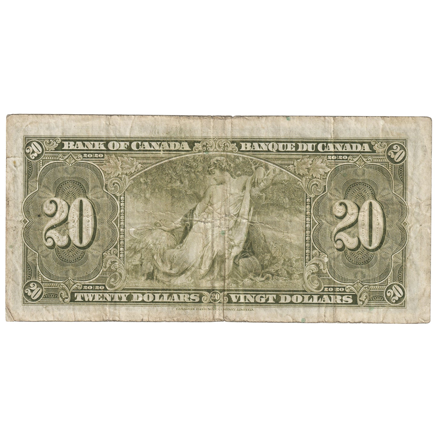 BC-25c 1937 Canada $20 Coyne-Towers, J/E, VG-F (VG10)