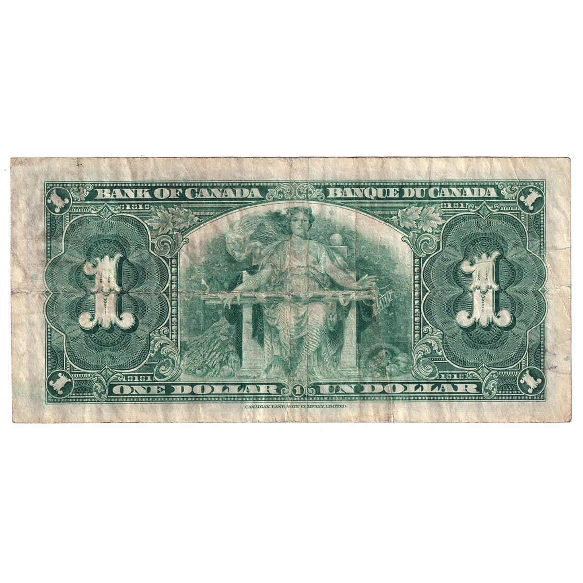 BC-21a 1937 Canada $1 Osborne-Towers, D/A, F-VF (F15)