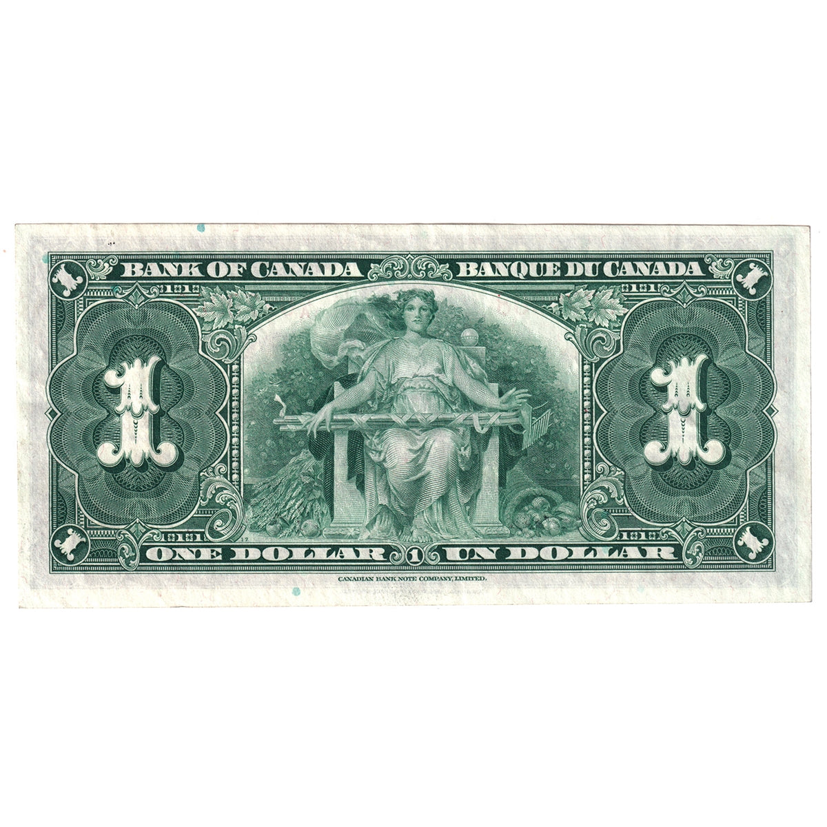 BC-21c 1937 Canada $1 Gordon-Towers, R/A, Extra Fine (EF40)