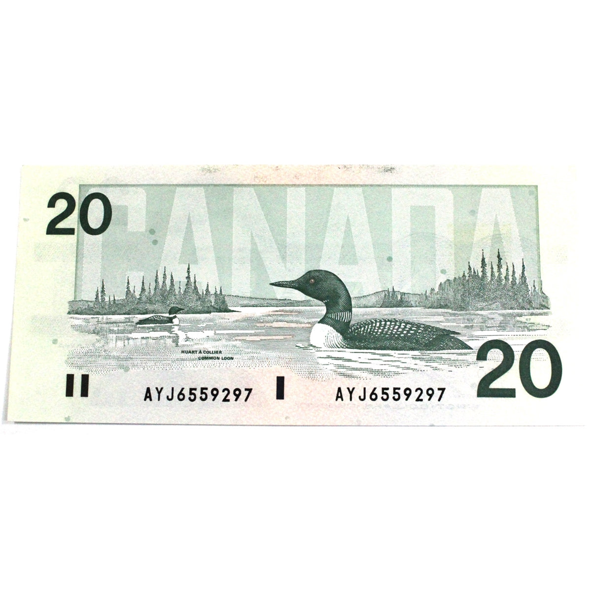 BC-58d-i 1991 Canada $20 Knight-Dodge, AYJ, AU-UNC