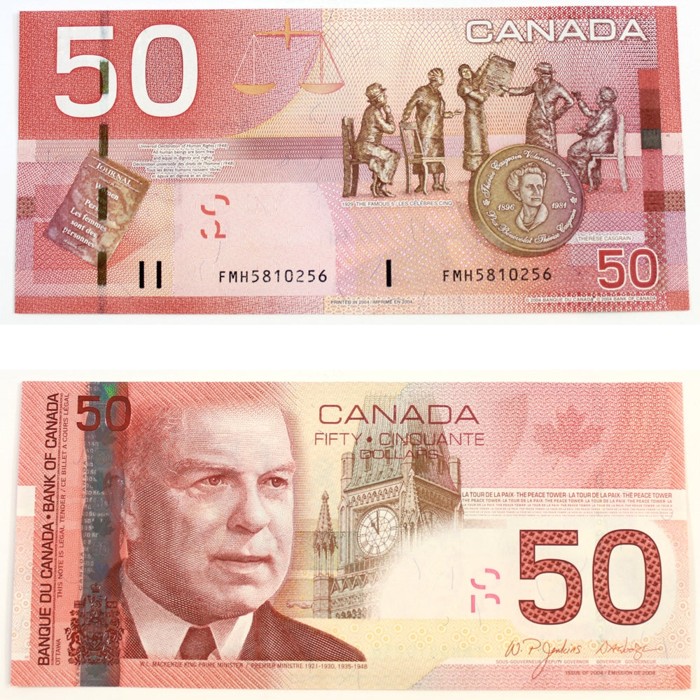 BC-65a-i 2004 Canada $50 Jenkins-Dodge, FMH, Choice Uncirculated (CUNC63)