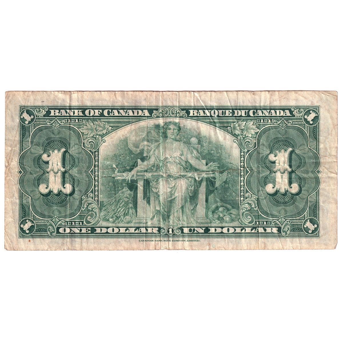 BC-21c 1937 Canada $1 Gordon-Towers, S/A, VF