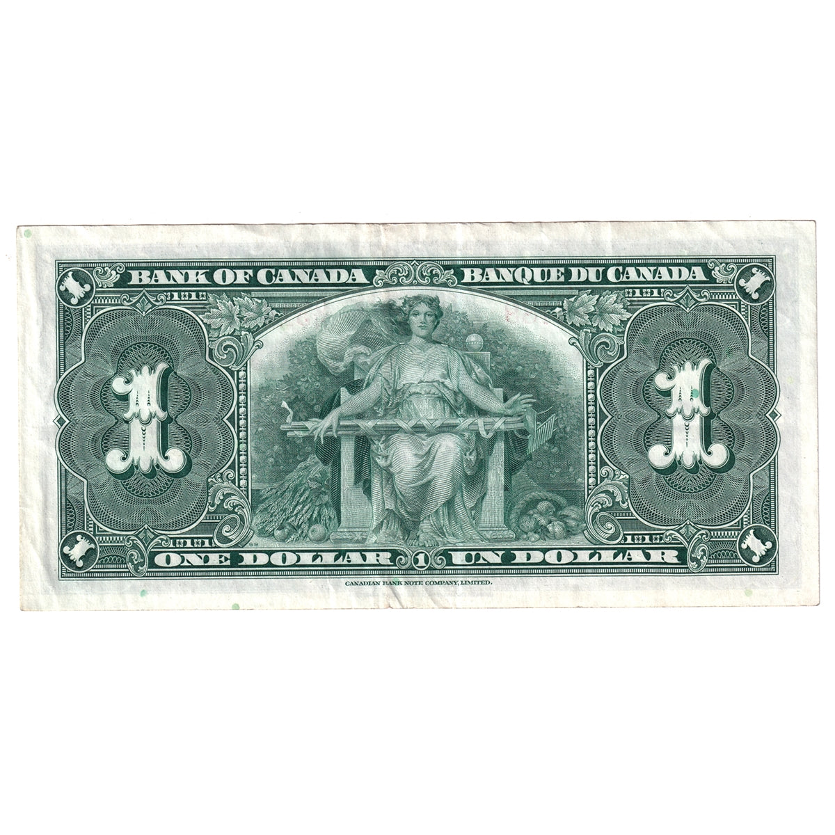 BC-21d 1937 Canada $1 Coyne-Towers, U/N, Extra Fine (EF40)