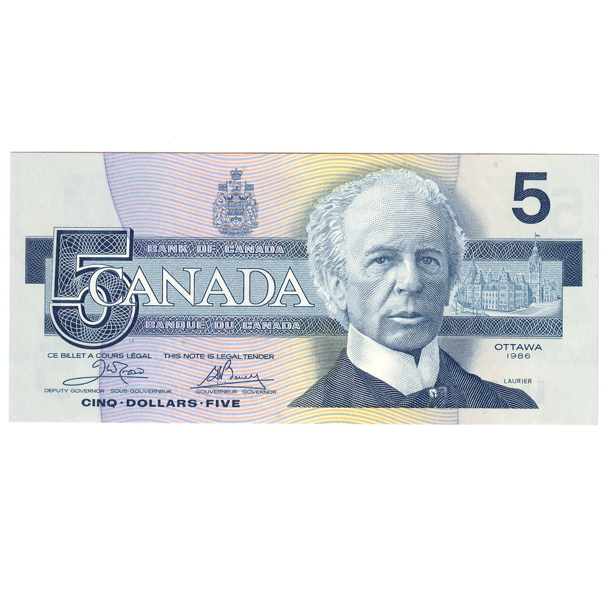 BC-56a 1986 Canada $5 Crow-Bouey, ENE, CUNC