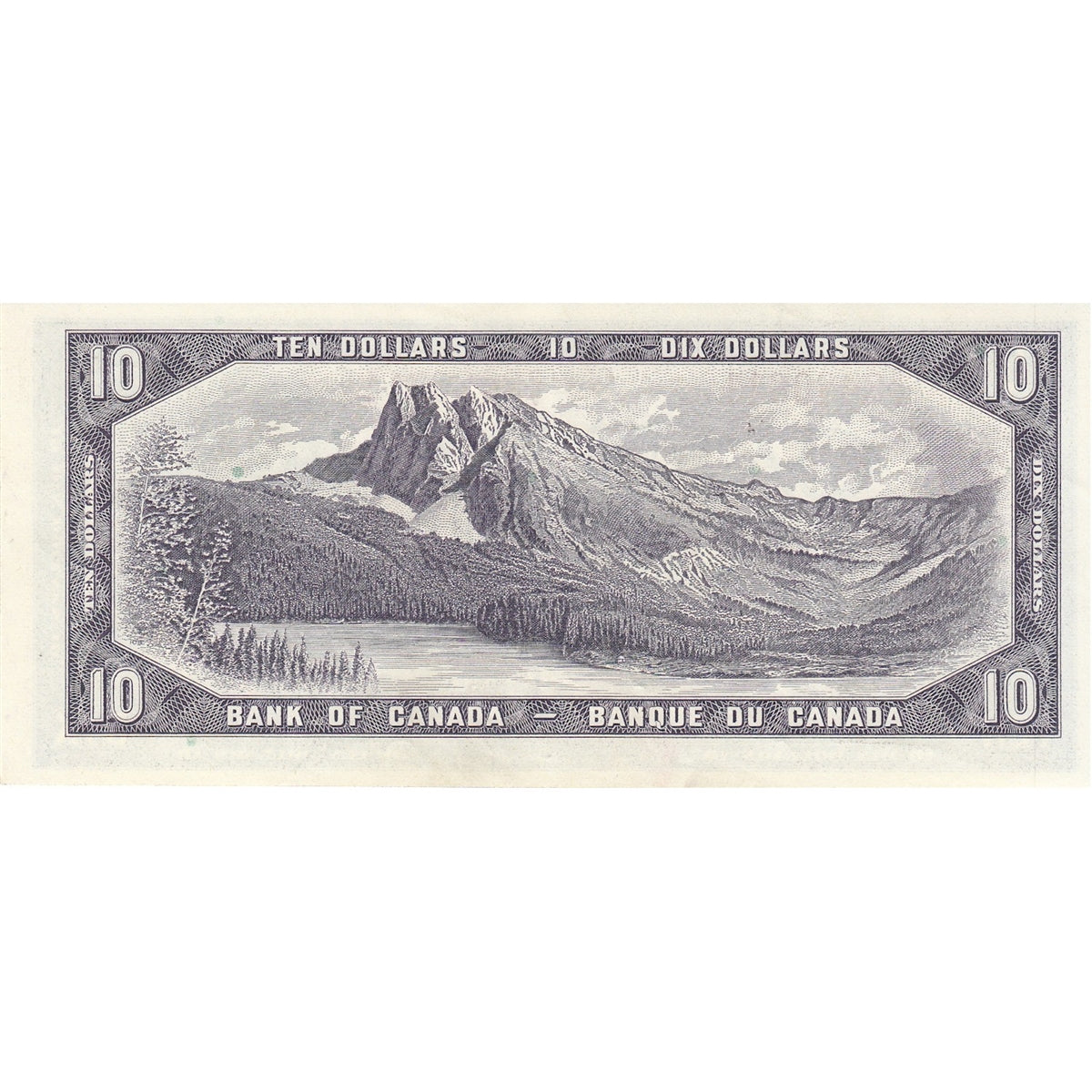 BC-40b 1954 Canada $10 Beattie-Rasminsky, S/V, EF