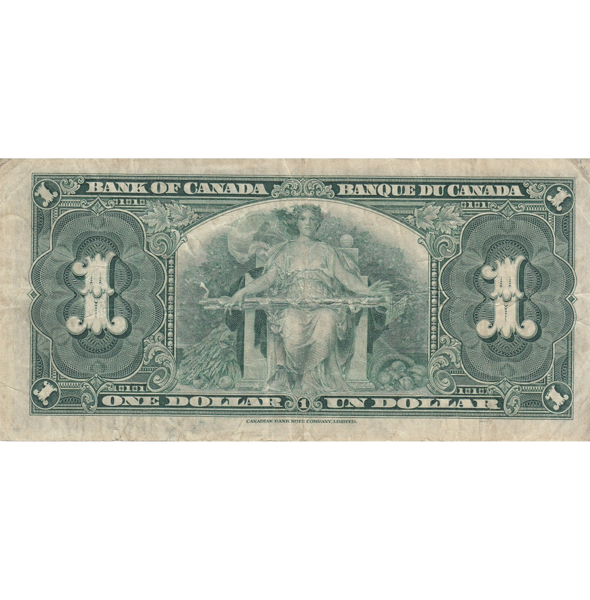 BC-21c 1937 Canada $1 Gordon-Towers, W/L, Very Fine (VF20)