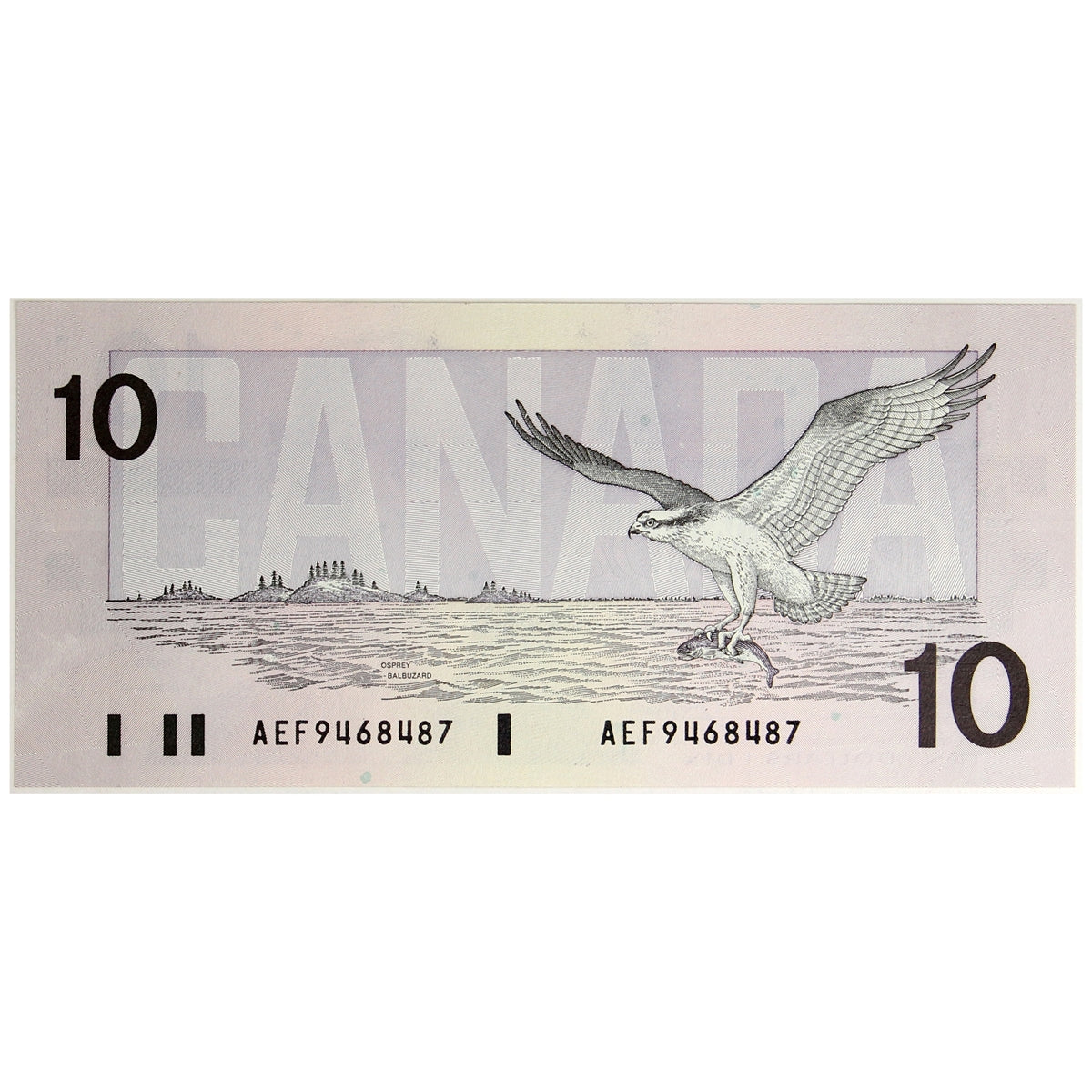 BC-57a 1989 Canada $10 Thiessen-Crow, AEF, UNC