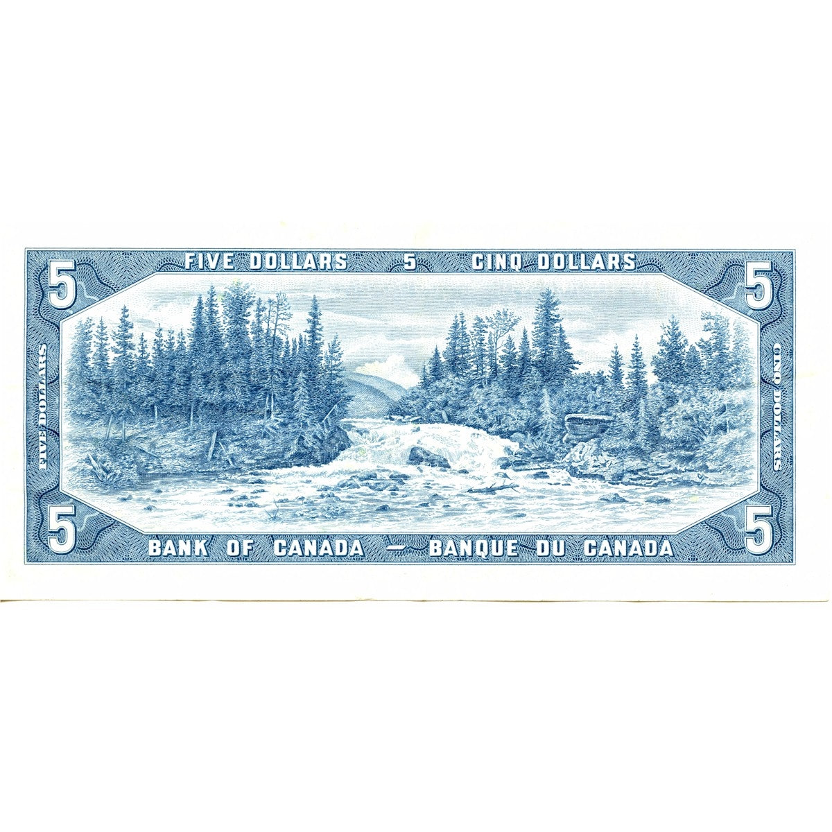 BC-39b 1954 Canada $5 Beattie-Rasminsky, V/S, Very Fine (VF20)