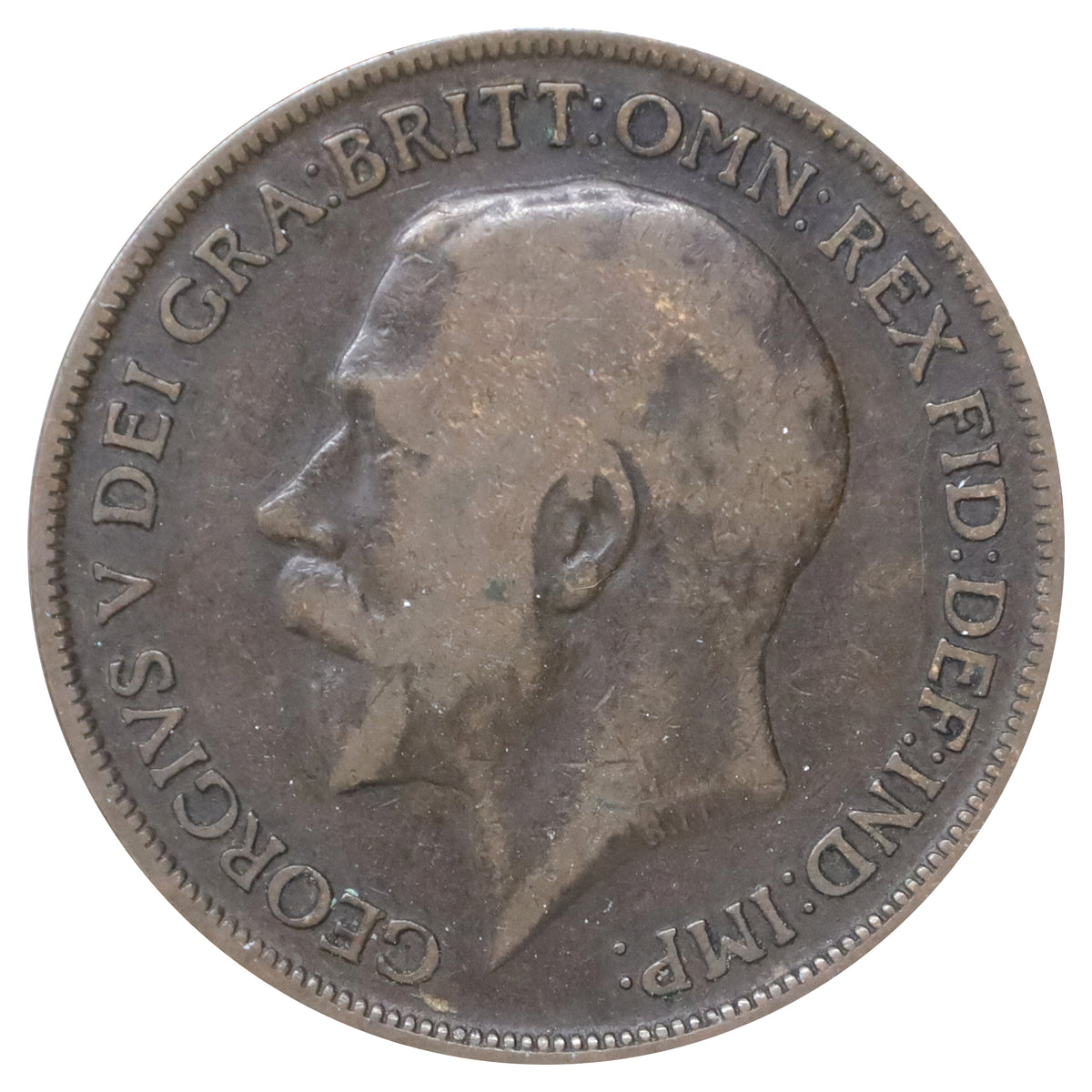Great Britain 1919H Penny Fine (F12)