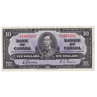 BC-24b 1937 Canada $10 Gordon-Towers, M/D, VF-EF (VF30)
