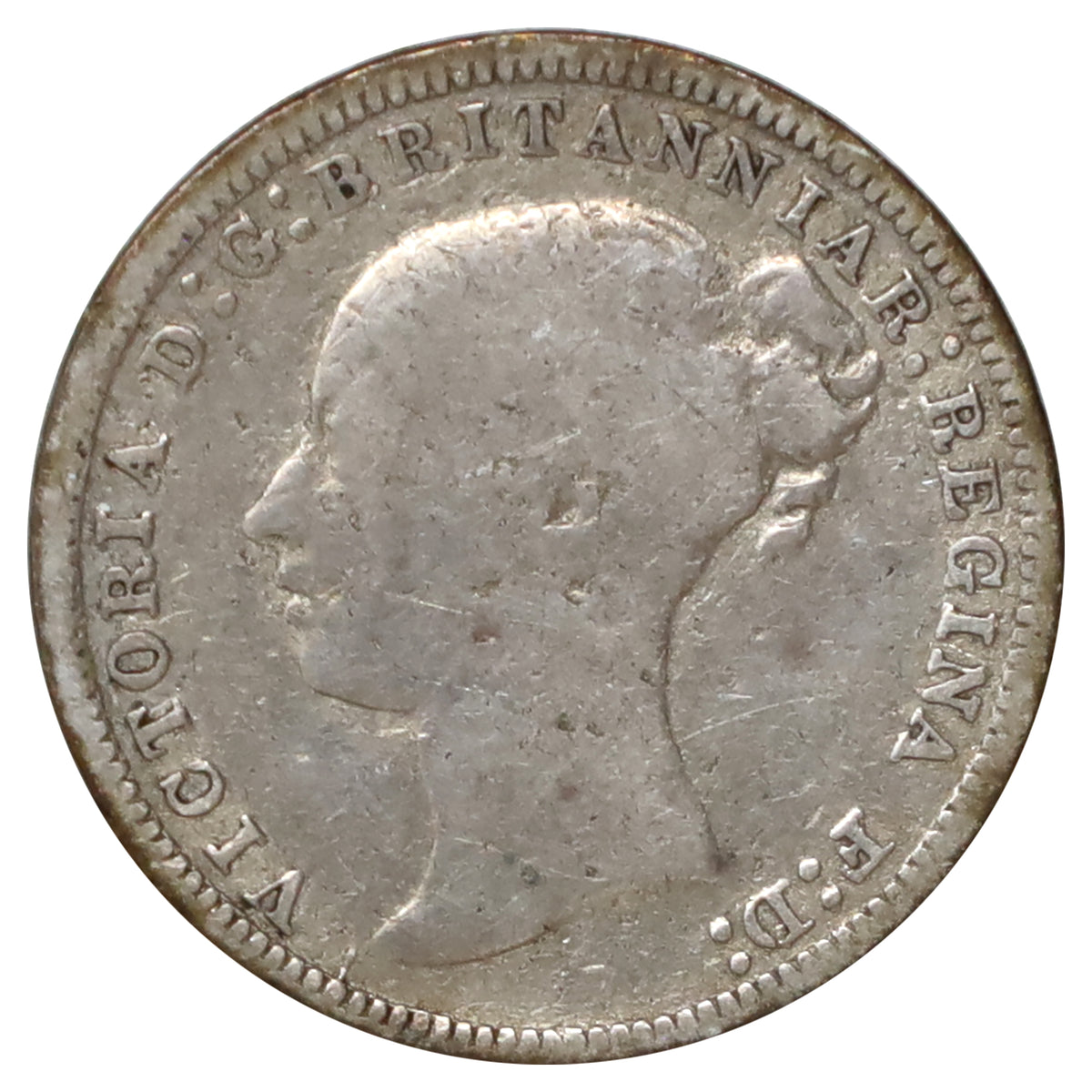 Great Britain 1874 3 Pence VG-F (VG10)