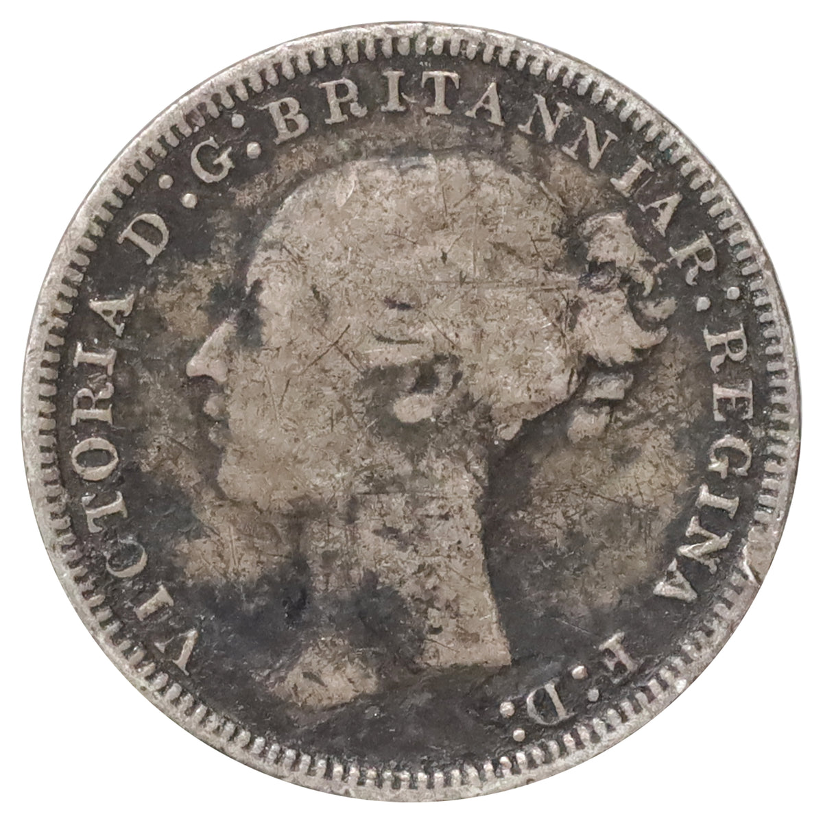 Great Britain 1877 3 Pence Fine (F12)