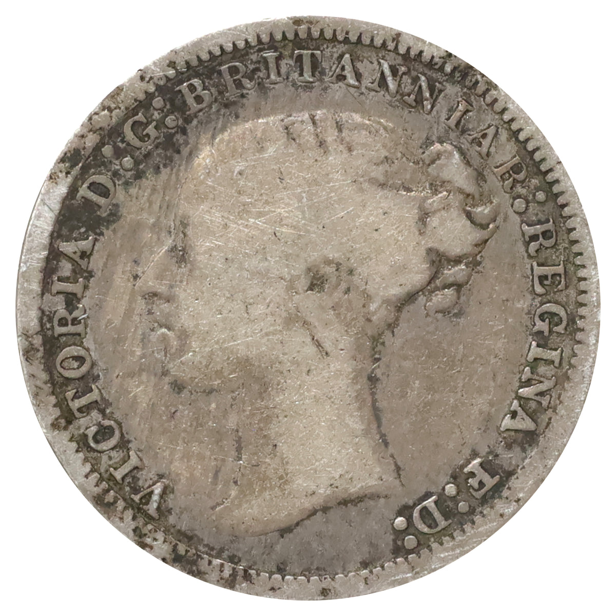 Great Britain 1877 3 Pence Very Good (VG8)