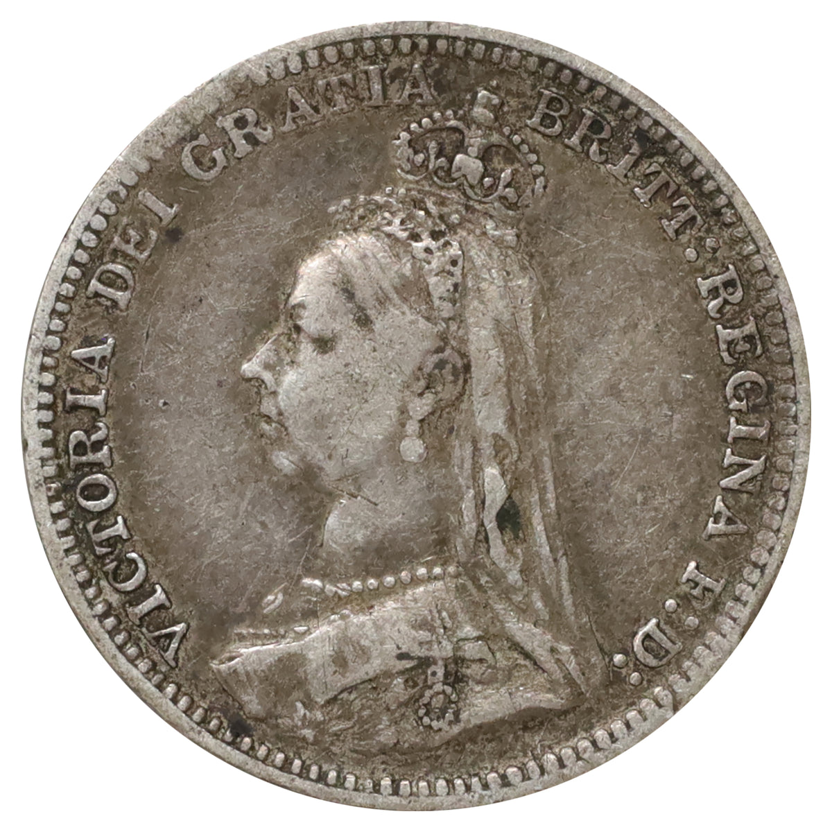 Great Britain 1892 3 Pence Very Fine (VF20)