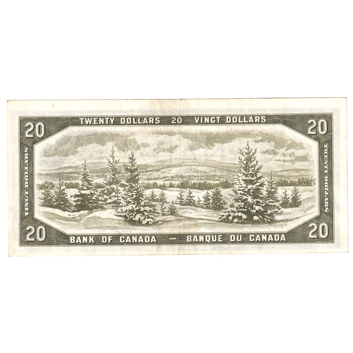 BC-41b 1954 Canada $20 Beattie-Rasminsky, N/E, Extra Fine (EF40)