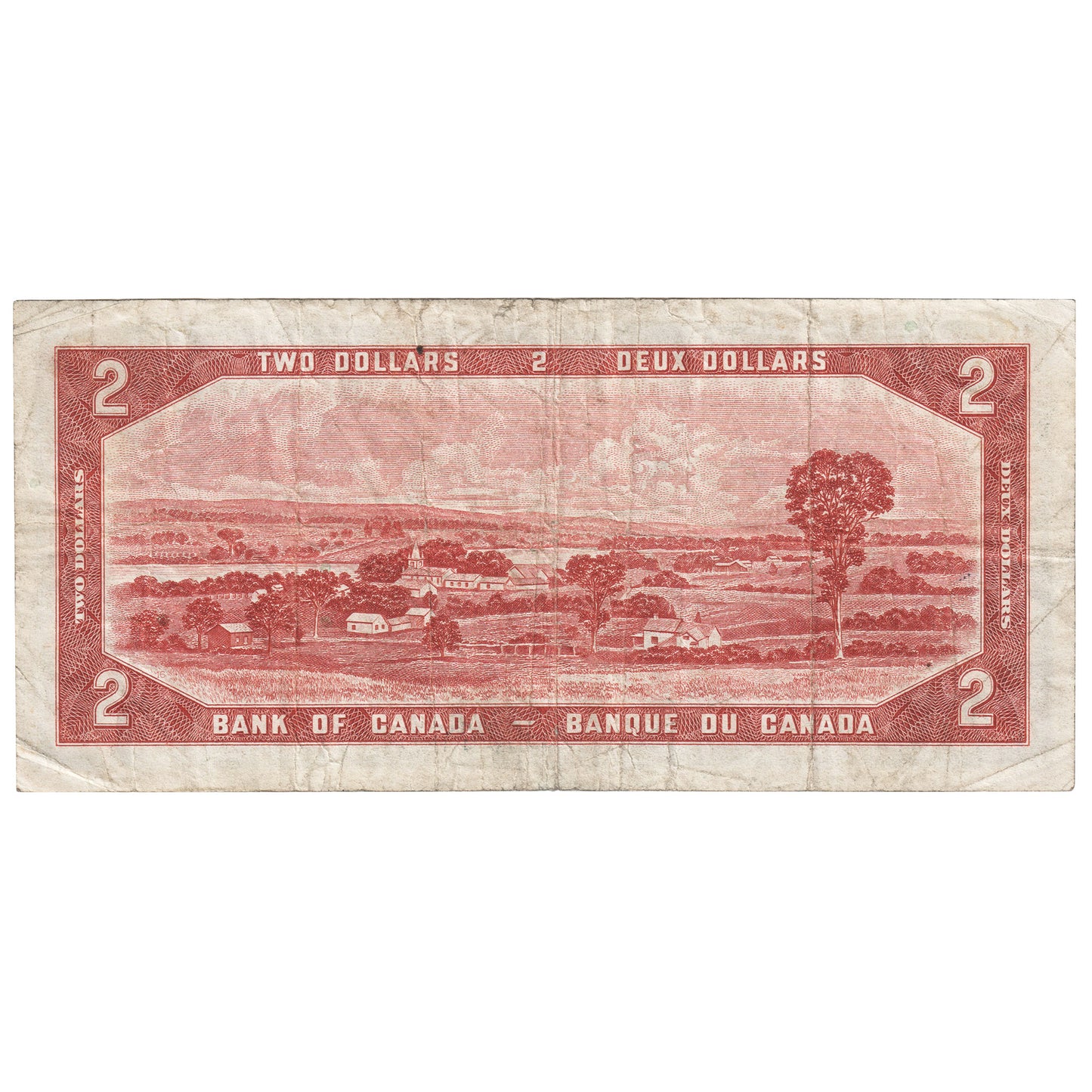 BC-38a 1954 Canada $2 Beattie-Coyne, J/B, Circulated