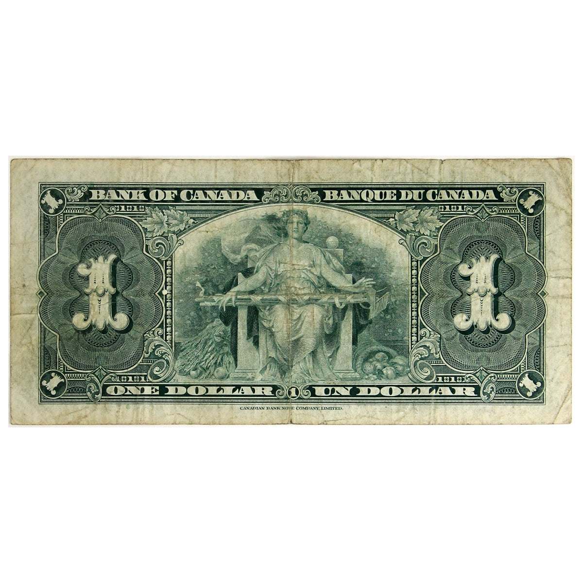 BC-21d 1937 Canada $1 Coyne-Towers, J/N, F