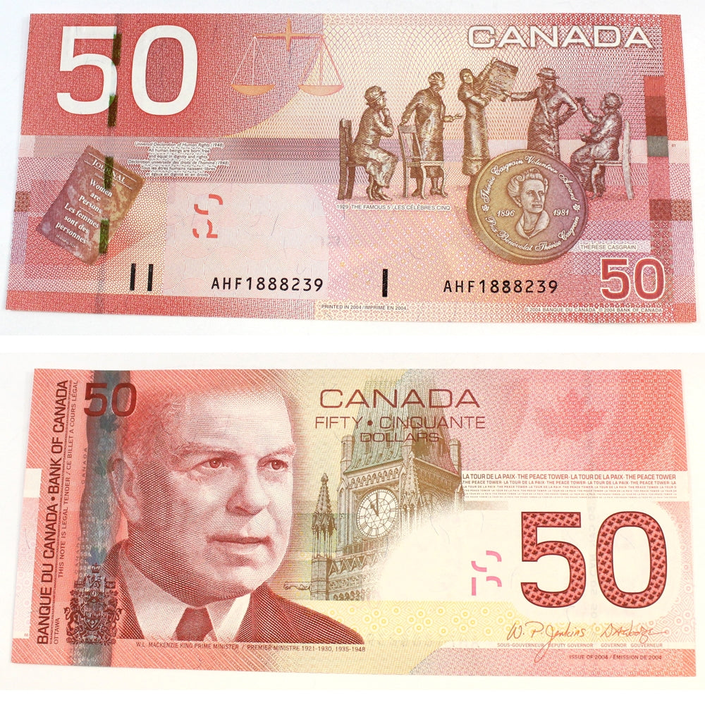 BC-65a 2004 Canada $50 Jenkins-Dodge, AHF, Choice Uncirculated (CUNC63)