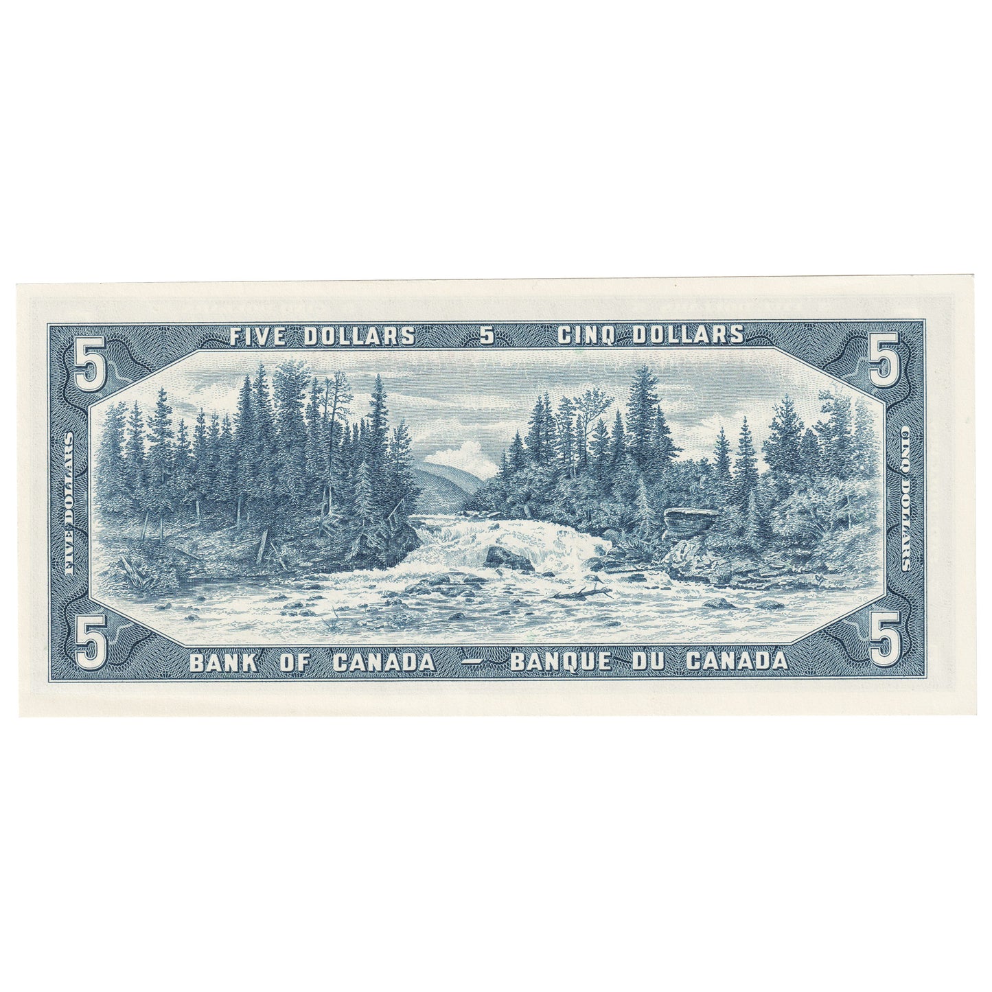 BC-39b 1954 Canada $5 Beattie-Rasminsky, U/S, UNC