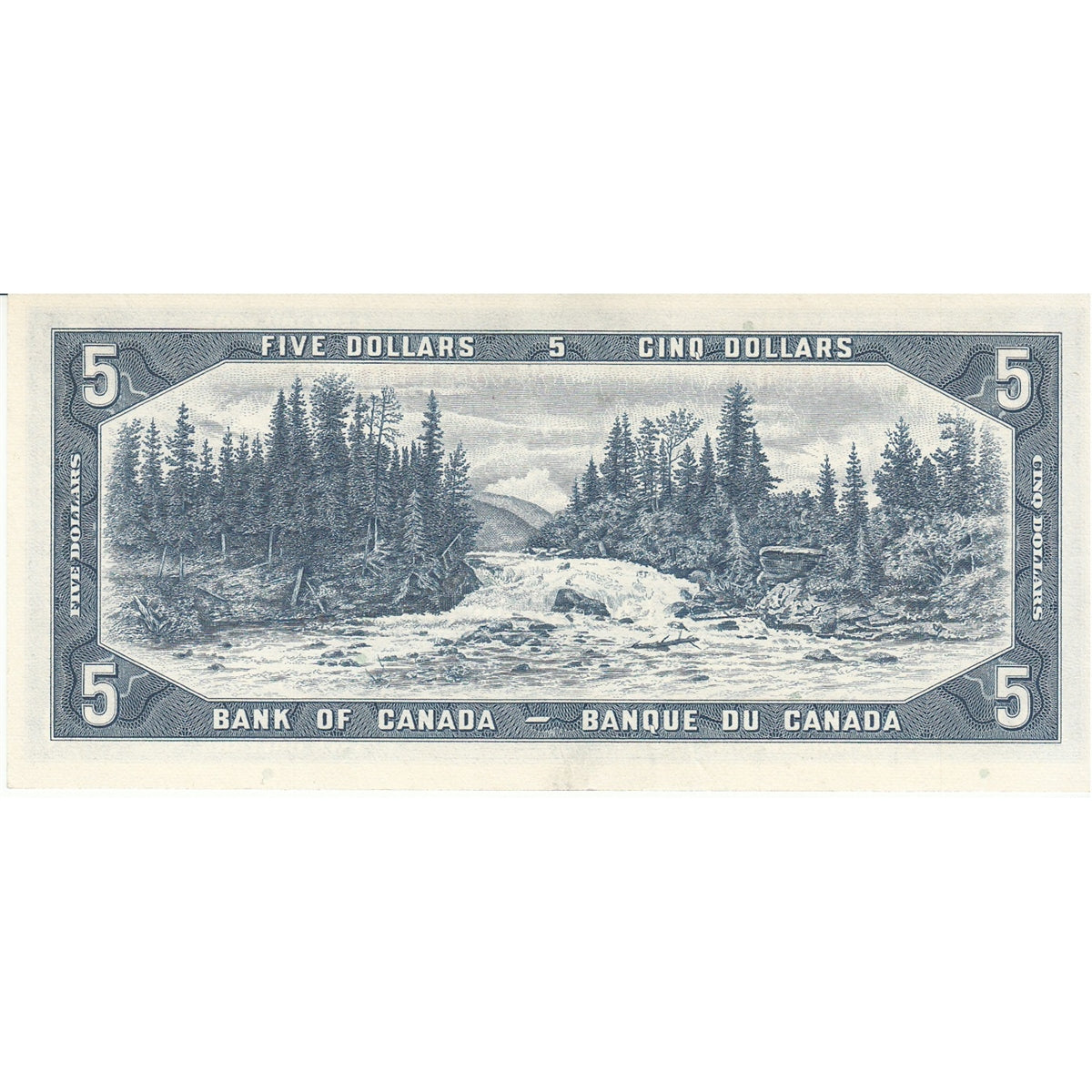 BC-39c 1954 Canada $5 Bouey-Rasminsky, U/X, AU-UNC