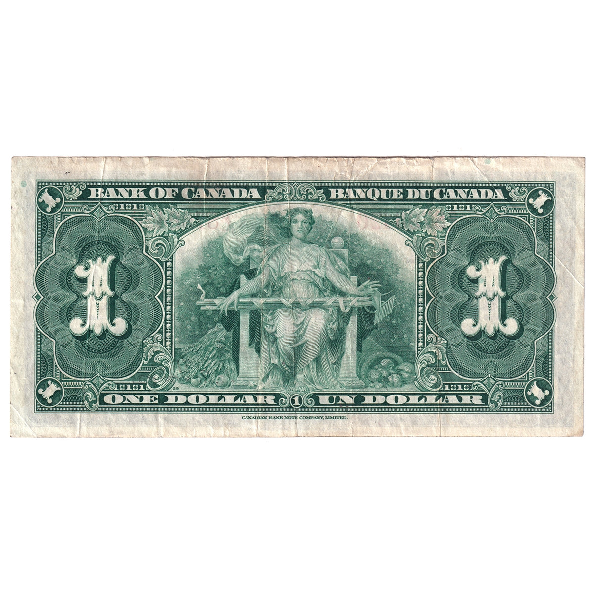 BC-21c 1937 Canada $1 Gordon-Towers, D/L, Very Fine (VF20)