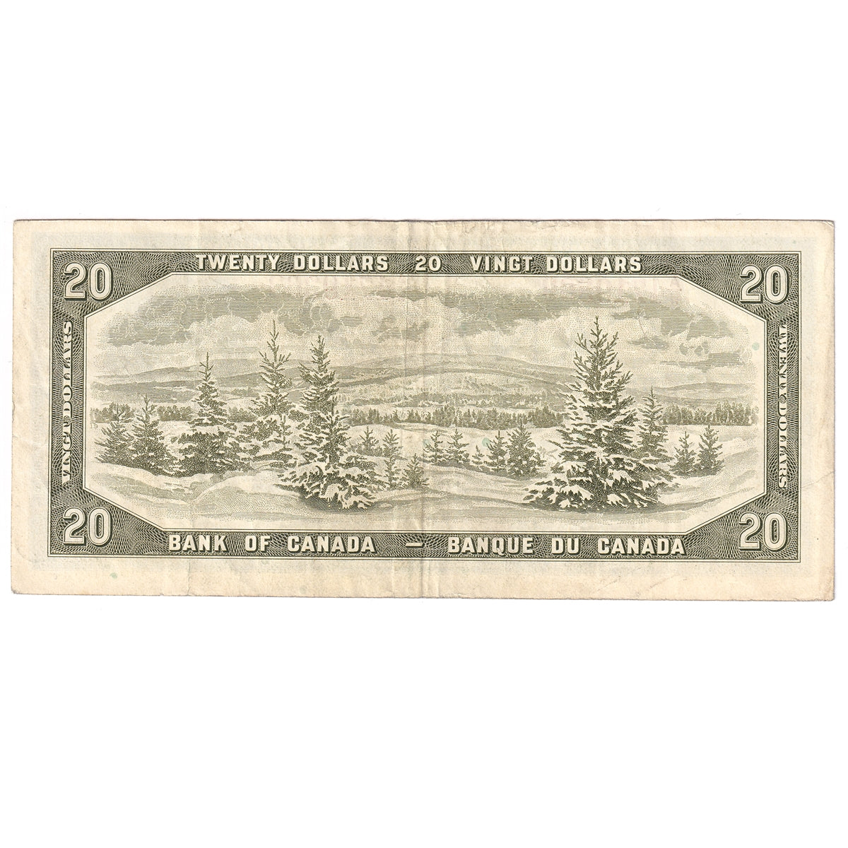 BC-41b 1954 Canada $20 Beattie-Rasminsky, A/W, F-VF