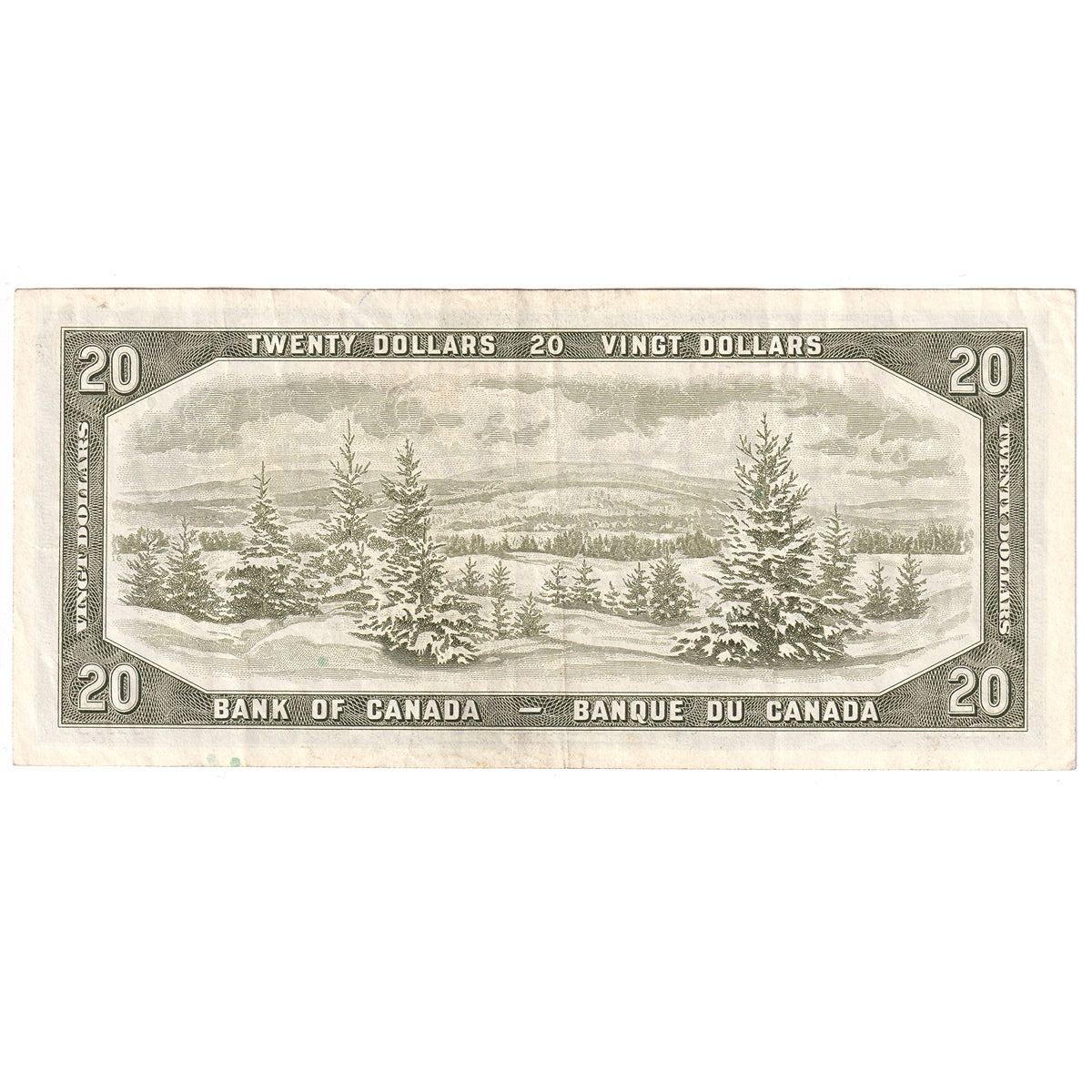BC-41bA 1954 Canada $20 Beattie-Rasminsky, *A/E, Very Fine (VF20)