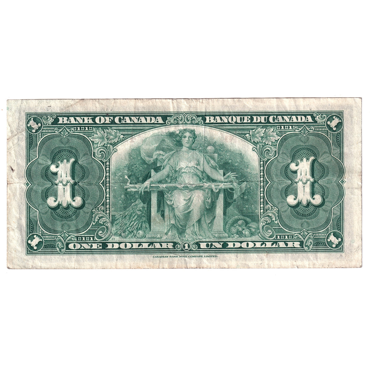 BC-21c 1937 Canada $1 Gordon-Towers, M/L, VF